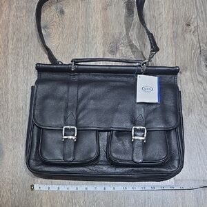Black Leather Men's Bag